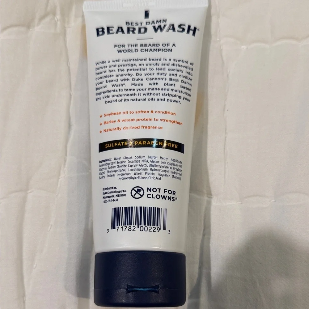 Best Damn Beard Wash - Yellow and White